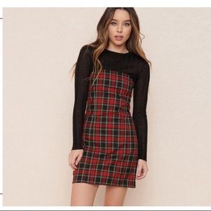 Tube Plaid Dress